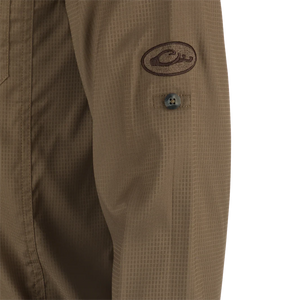 DRAKE CLOTHING CO. Men's Sport Shirt Drake Wingshooter's Trey Dobby Button-Down Long Sleeve Shirt || David's Clothing
