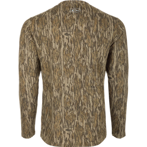 DRAKE CLOTHING CO. Men's Tees Drake EST Camo Performance Long Sleeve Crew || David's Clothing