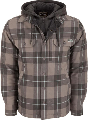 DRAKE CLOTHING CO. Mens Jackets PEWTER / M Drake The Campfire Flannel Hoodie || David's Clothing DS1078PEW