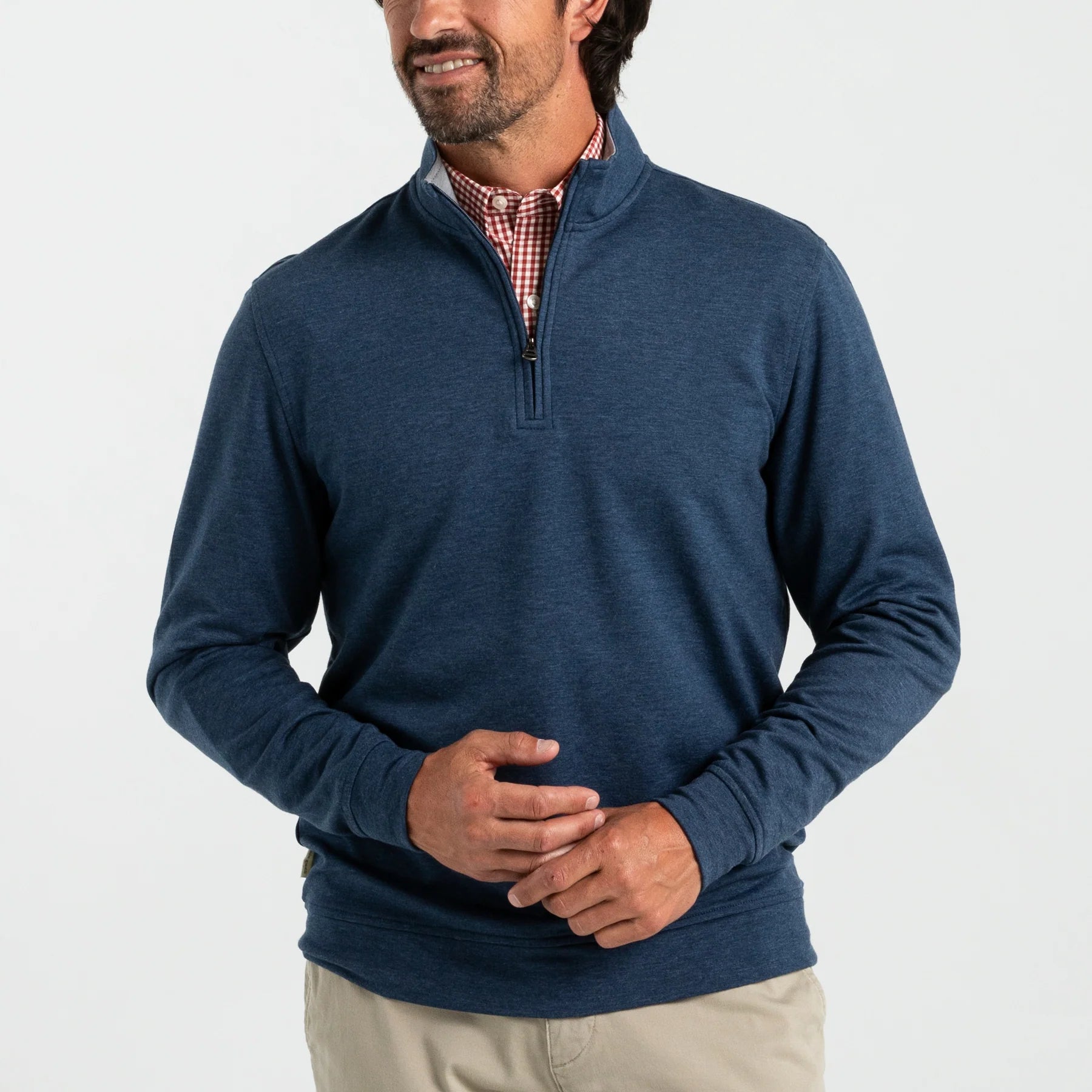 DUCK HEAD Men's Pullover Duck Head Dunmore 1/4 Zip Pullover || David's Clothing