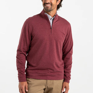 DUCK HEAD Men's Pullover TAWNY PORT / M Duck Head Dunmore 1/4 Zip Pullover || David's Clothing D21068540