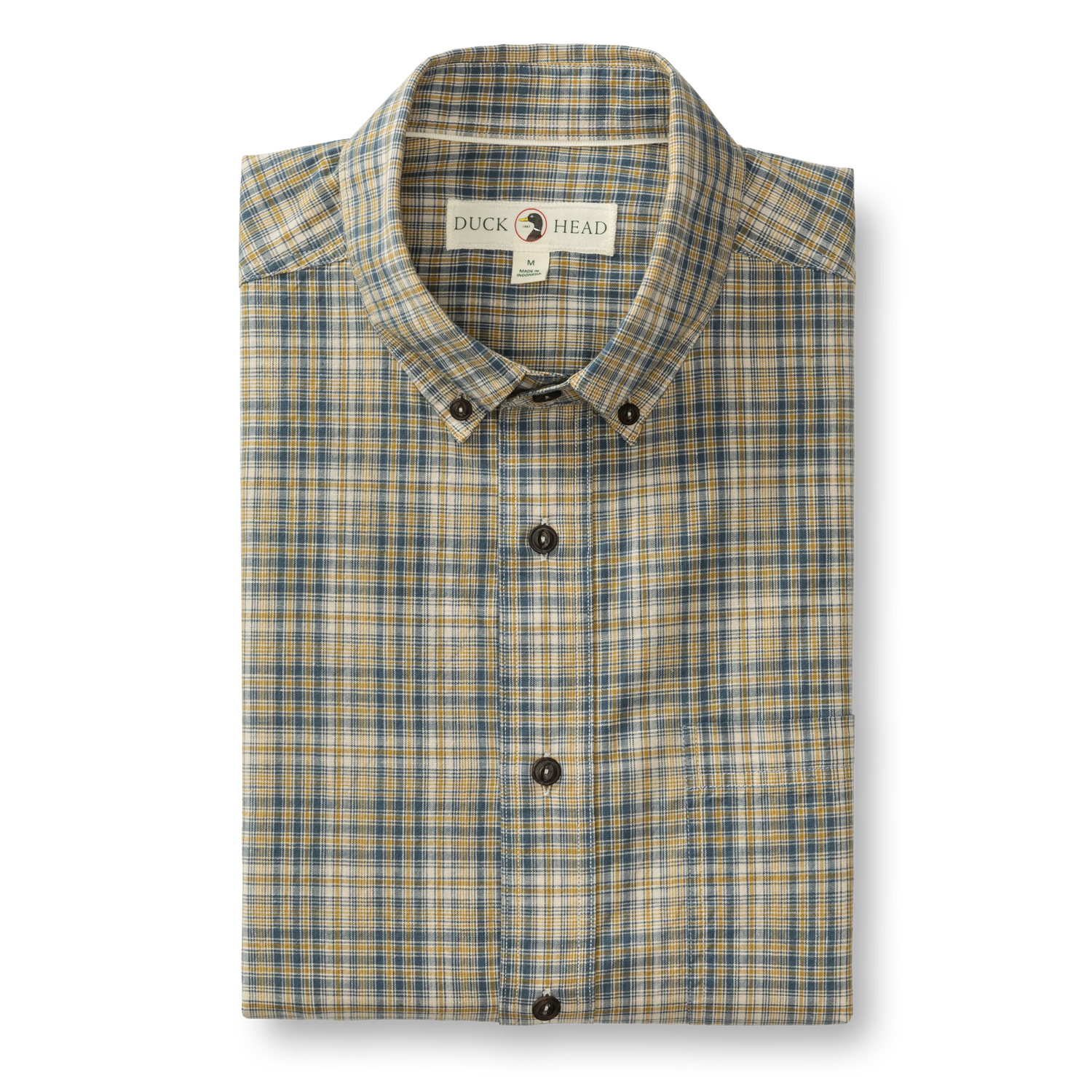 DUCK HEAD Men's Sport Shirt Duck Head Cotton Slub Sport Shirt Croft Plaid