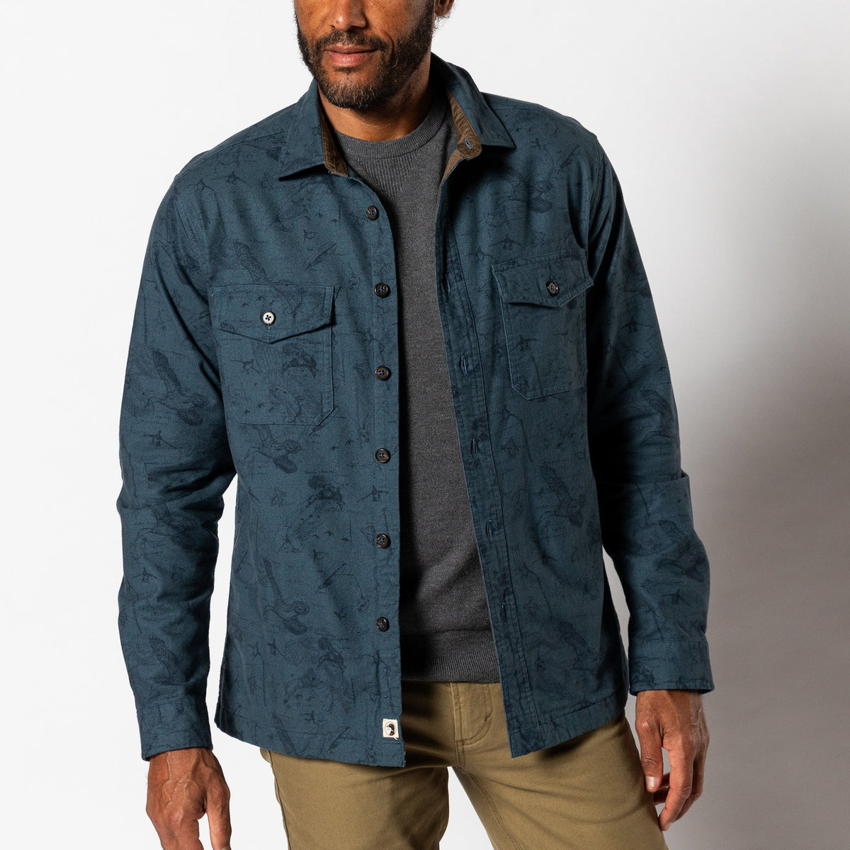 DUCK HEAD Men's Sport Shirt Duck Head Slater Moleskin Overshirt