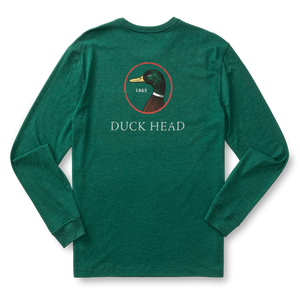 DUCK HEAD Men's Tees Duck Head Logo Long Sleeve T-Shirt