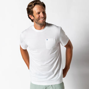 DUCK HEAD Men's Tees WHITE / S Duck Head Windward Short Sleeve Performance T-Shirt || David's Clothing D21094100