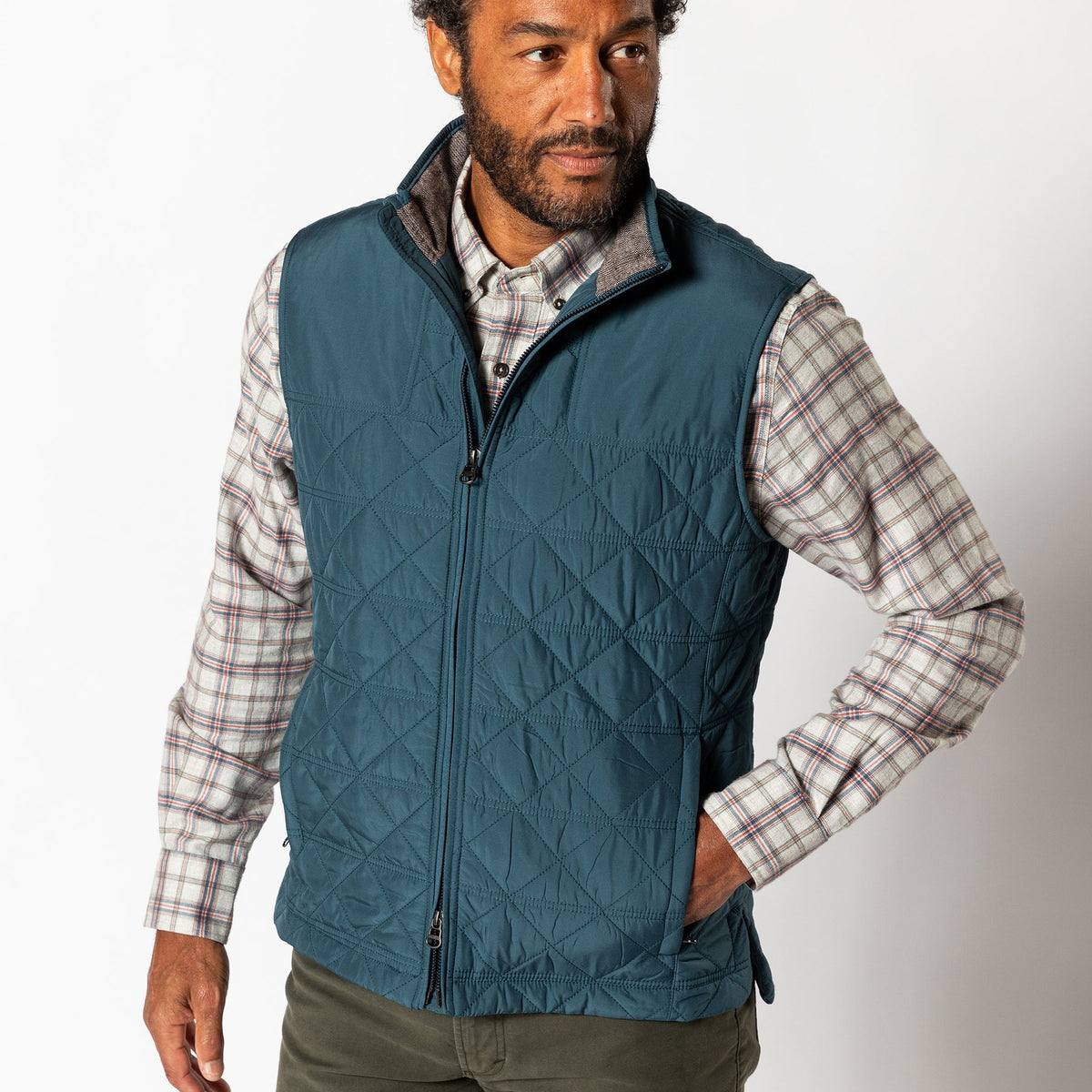 DUCK HEAD Mens Jackets ORION BLUE / M Duck Head Fremont Sport Performance Quilted Vest D51034968