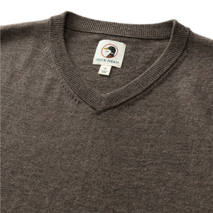 DUCK HEAD Women's Pullovers Duck Head Buckley Merino V-Neck Sweater || David's Clothing