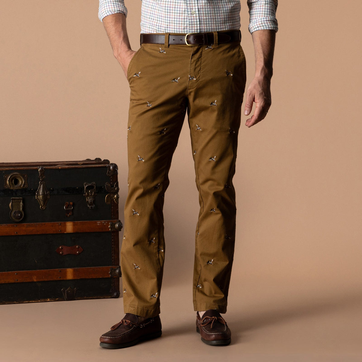 DUCKHEAD Men's Pants BRONZE BROWN EMB / 32 / 32 Duck Head Classic Fit Gold School Chino D91005250