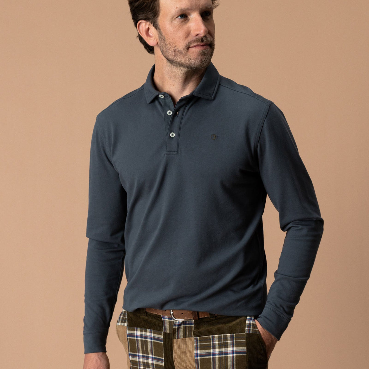 DUCKHEAD Men's Polo WASHED NAVY / S Duck Head Hanover Pima Cotton Pique Polo D21198028