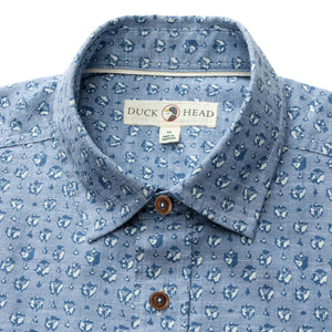 DUCKHEAD Men's Sport Shirt Duck Head Cotton Chambray Sport Shirt