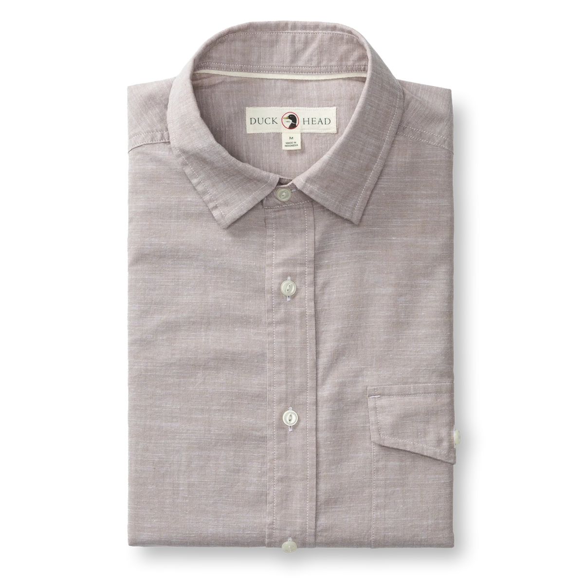 DUCKHEAD Men's Sport Shirt Duck Head Cotton Chambray Sport Shirt