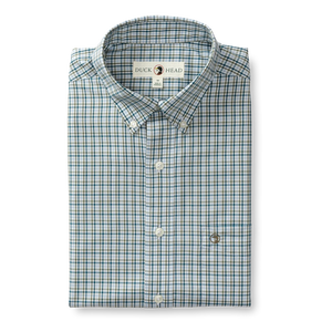 DUCKHEAD Men's Sport Shirt LEGION BLUE / M Duck Head Performance Poplin Sport Shirt || David's Clothing  D11311431