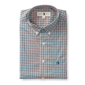 DUCKHEAD Men's Sport Shirt MIRROR LAKE BLUE / S Duck Head Performance Poplin Sport Shirt || David's Clothing  D11311974