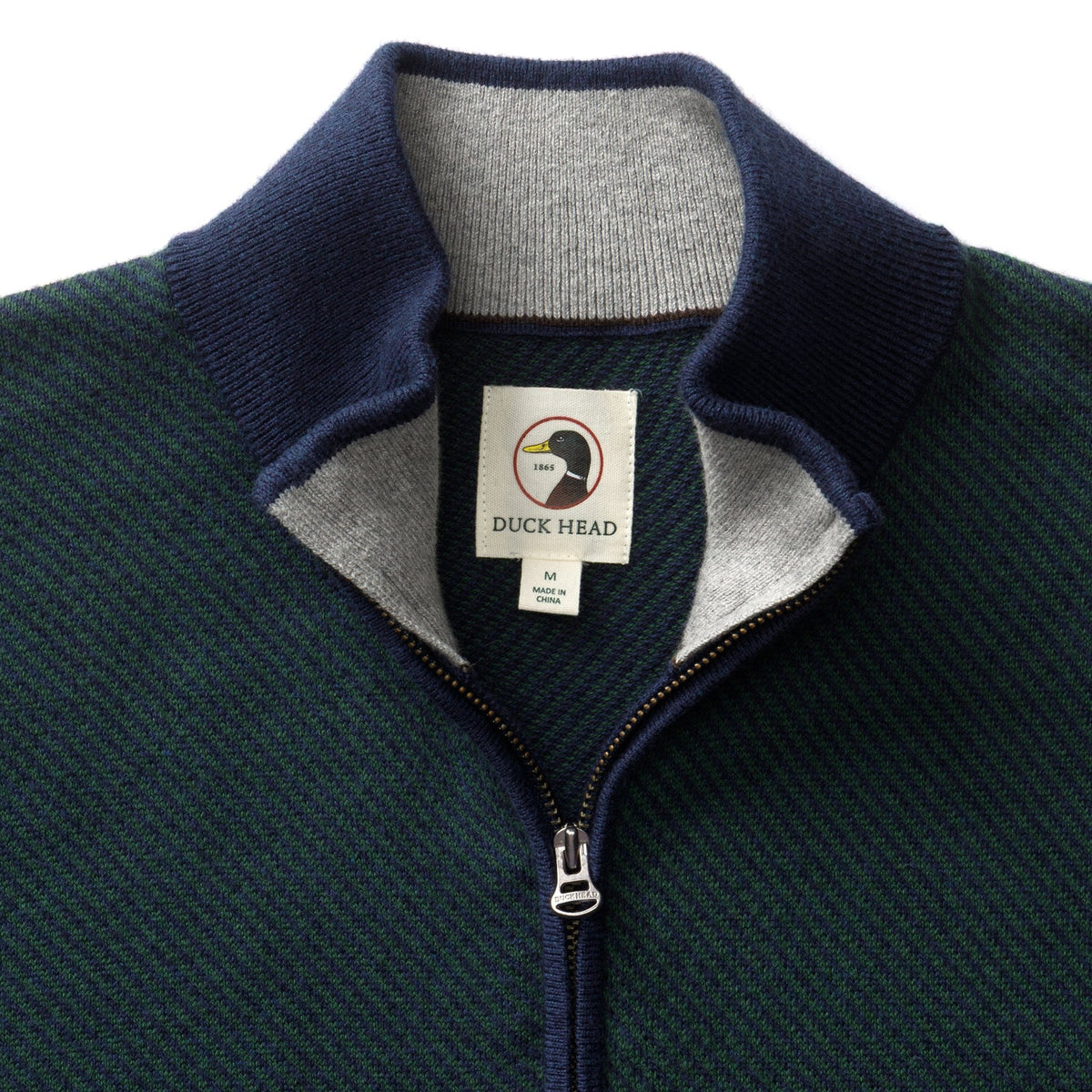 DUCKHEAD Men's Sweaters Duck Head Ridley Cotton Cashmere 1/4 Zip Sweater