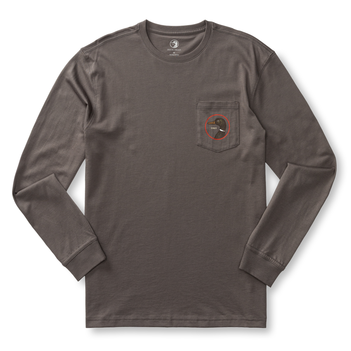 DUCKHEAD Men's Tees Duck Head Logo Long Sleeve T-Shirt