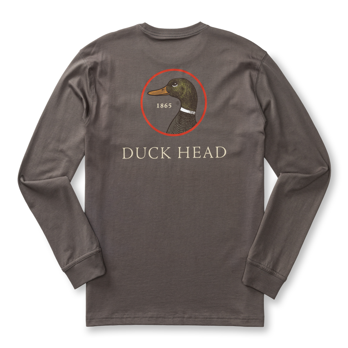 DUCKHEAD Men's Tees Duck Head Logo Long Sleeve T-Shirt