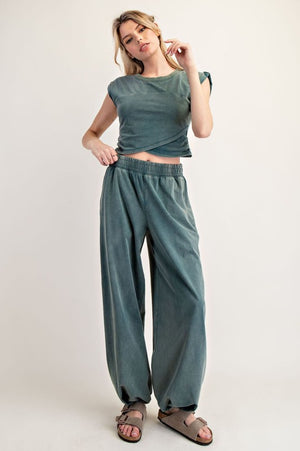 ee:some Women's Pants Solid Pocket Jogger Sweatpants || David's Clothing
