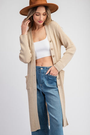 ee:some Women's Sweaters Long Sleeve Maxi Cardigan || David's Clothing