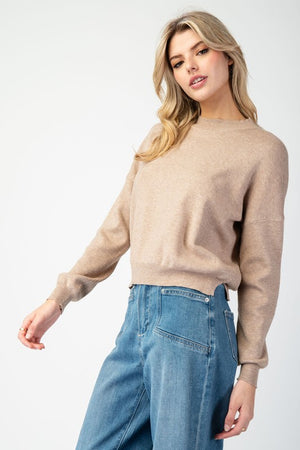 ee:some Women's Sweaters Solid Long Sleeve Sweater Top || David's Clothing