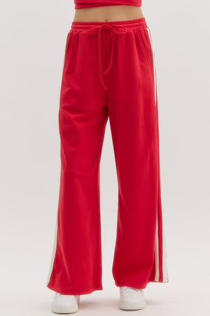 ENTRO INC Women's Pants High Waist Track Pants || David's Clothing