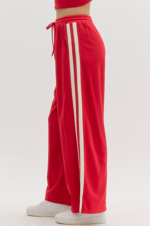 ENTRO INC Women's Pants High Waist Track Pants || David's Clothing
