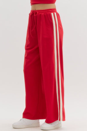 ENTRO INC Women's Pants High Waist Track Pants || David's Clothing