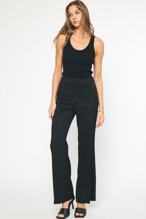 ENTRO INC Women's Pants High Waisted Wide Leg Dress Pants || David's Clothing