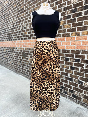 ENTRO INC Women's Skirts 00-need title/description 8-LONG CHEETAH SKIRT