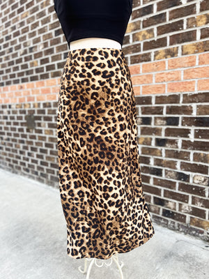 ENTRO INC Women's Skirts 00-need title/description 8-LONG CHEETAH SKIRT