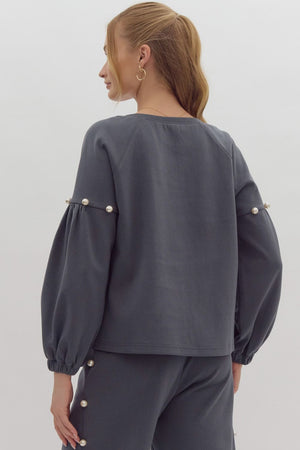 ENTRO INC Women's Top Pearl Sweater || David's Clothing