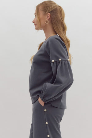 ENTRO INC Women's Top Pearl Sweater || David's Clothing