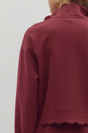 ENTRO INC Women's Top Solid Long Sleeve Snap Button Closure Pullover Top