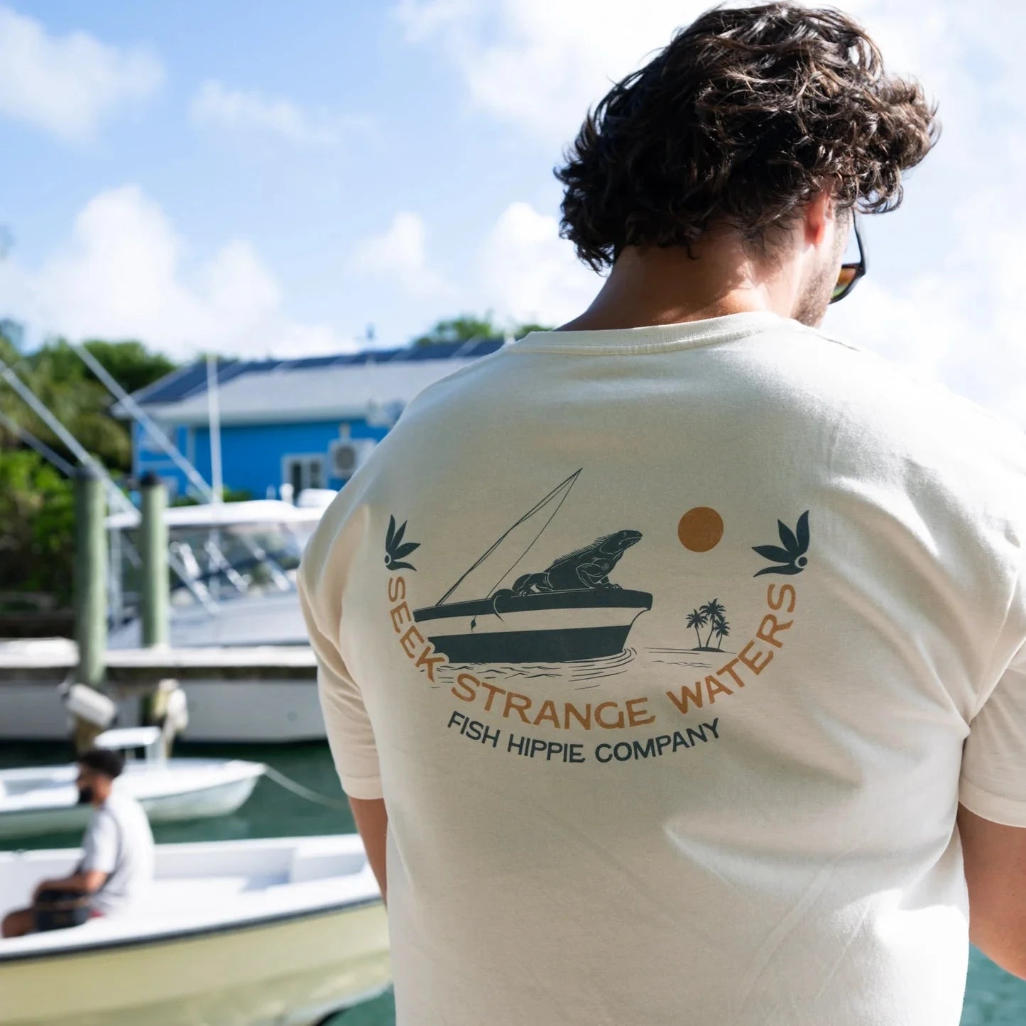 FISH HIPPIE Men's Tees Fish Hippie Strange Waters Tee || David's Clothing