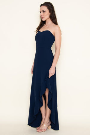 FORE COLLECTION Women's Dresses Sweetheart Strapless Ruffle Maxi