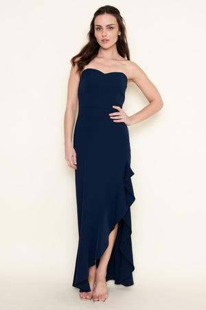 FORE COLLECTION Women's Dresses Sweetheart Strapless Ruffle Maxi