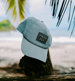 FREE FLY APPAREL Men's Hats STONE BLUE Free Fly Wave Performance Hat || David's Clothing WV5P451