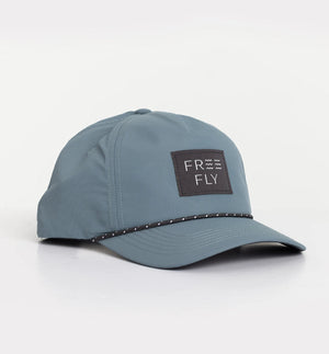 FREE FLY APPAREL Men's Hats STONE BLUE Free Fly Wave Performance Hat || David's Clothing WV5P451