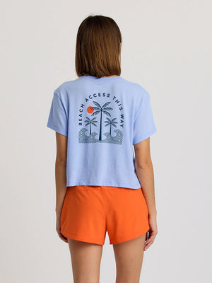 FREE FLY APPAREL Women's Tee Free Fly Women's Beach Access Tee || David's Clothing