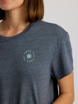 FREE FLY APPAREL Women's Top Free Fly Women's Fan Palm Tee || David's Clothing