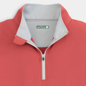 GENTEAL Men's Pullover Genteal Heathered Venture Performance Quarter-Zip || David's Clothing