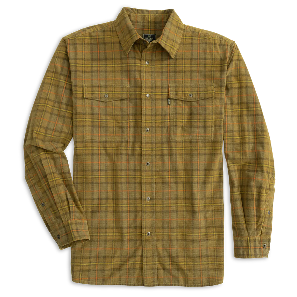 HEYBO OUTDOORS Men's Sport Shirt OAK BUFF / M Heybo Darden Corduroy Shirt || David's Clothing HEY4091