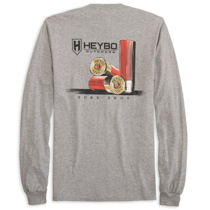 HEYBO OUTDOORS Men's Tees Heybo Sure Shot Long Sleeve Tee || David's Clothing
