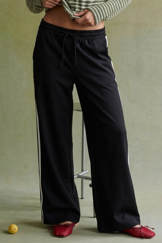 HEYSON Women's Pants Side Stripe Wide Leg Track Pants