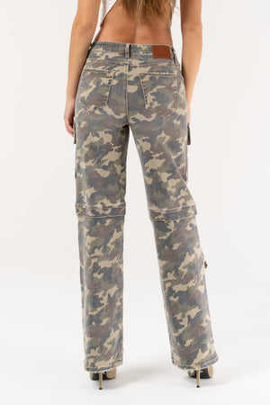 HIDDEN JEANS Women's Jeans Hidden Jeans Camo Stretch 31in Inseam Straight || David's Clothing