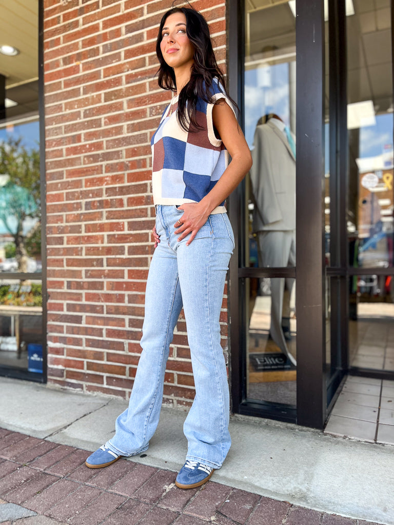 HIDDEN JEANS Women's Jeans Hidden Jeans Light Wash Classic 34 In Inseam Flare || David's Clothing