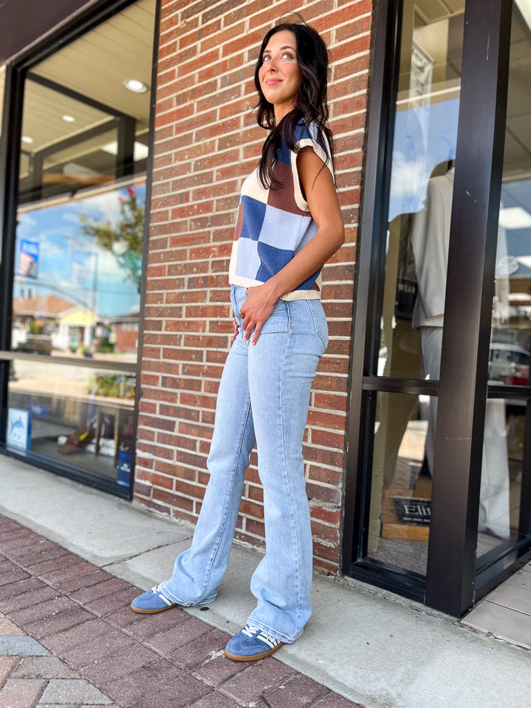 HIDDEN JEANS Women's Jeans Hidden Jeans Light Wash Classic 34 In Inseam Flare || David's Clothing