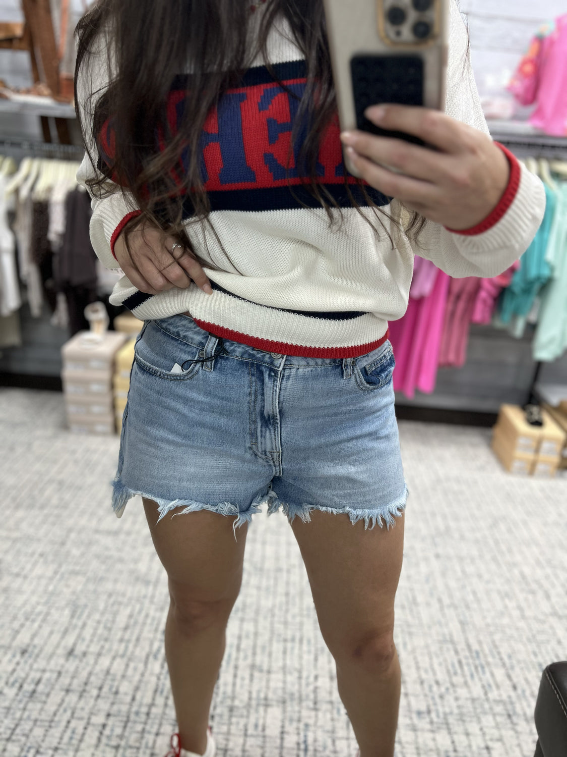 HIDDEN JEANS Women's Shorts Hidden Jeans Finn Hi Rise Jean Shorts