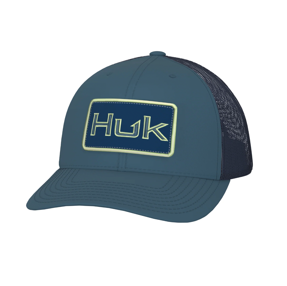 HUK FISHING Men's Hats QUIET HARBOR Huk Bold Patch Trucker Hat || David's Clothing H3000412