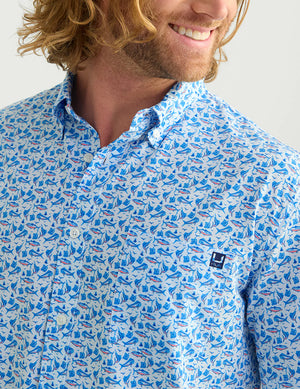 HUK FISHING Men's Polo Huk Kona Button-Down || David's Clothing