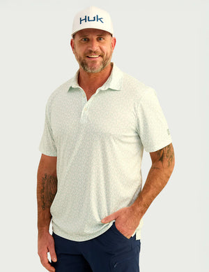 HUK FISHING Men's Polo Huk Pursuit Performance Polo || David's Clothing